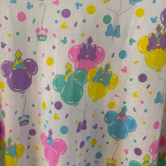 Loungefly Disney Mickey Birthday Celebration Unisex Ringer Tee - Picture 3 of 8